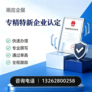 新乡专精特新企业申报服务