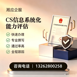 新乡CS信息系统化能力评估申报服务