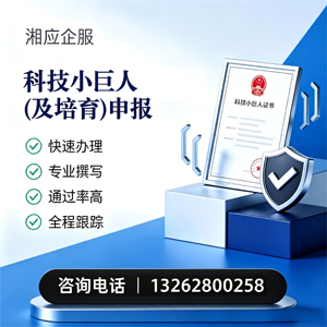 新乡科技小巨人及培育企业申报服务